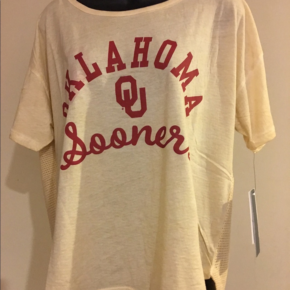 Oklahoma Sooners reversible tee by Alyssa Milano